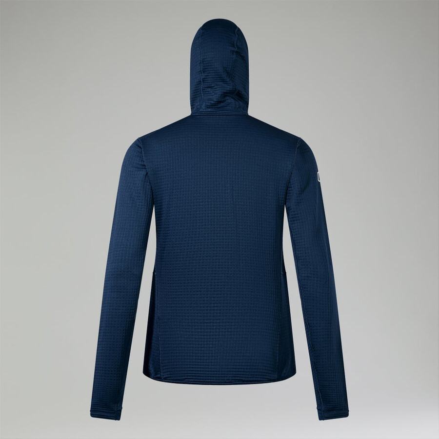 frauen s ridge-hiker hooded jacket - blue berghaus