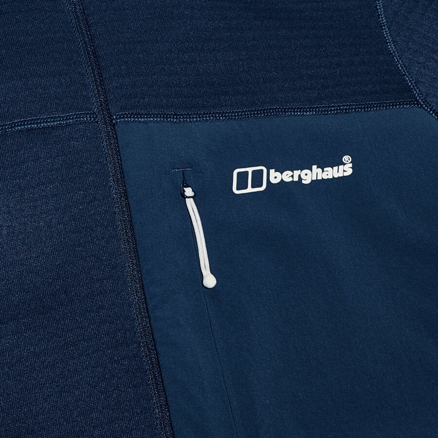 frauen s ridge-hiker hooded jacket - blue berghaus