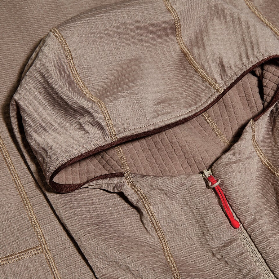 frauen s ridge-hiker hooded jacket - graubraun berghaus