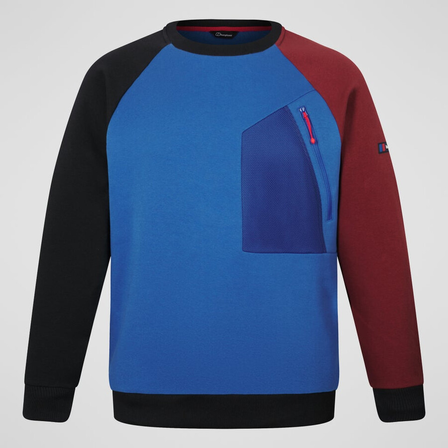 unisex storm 25 crew sweater - blaurot berghaus