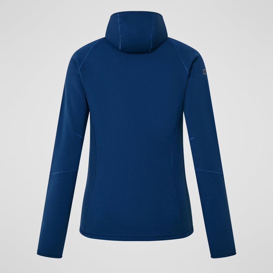 women s kinetic powerstretch hoody - blue berghaus
