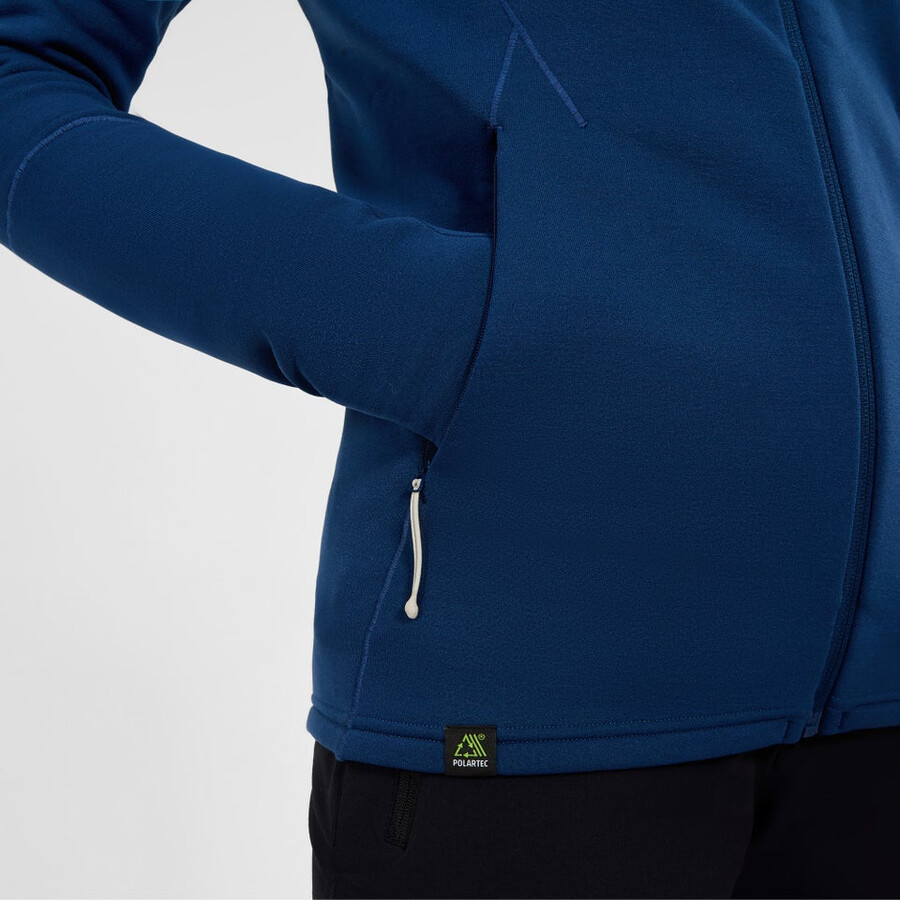 women s kinetic powerstretch hoody - blue berghaus