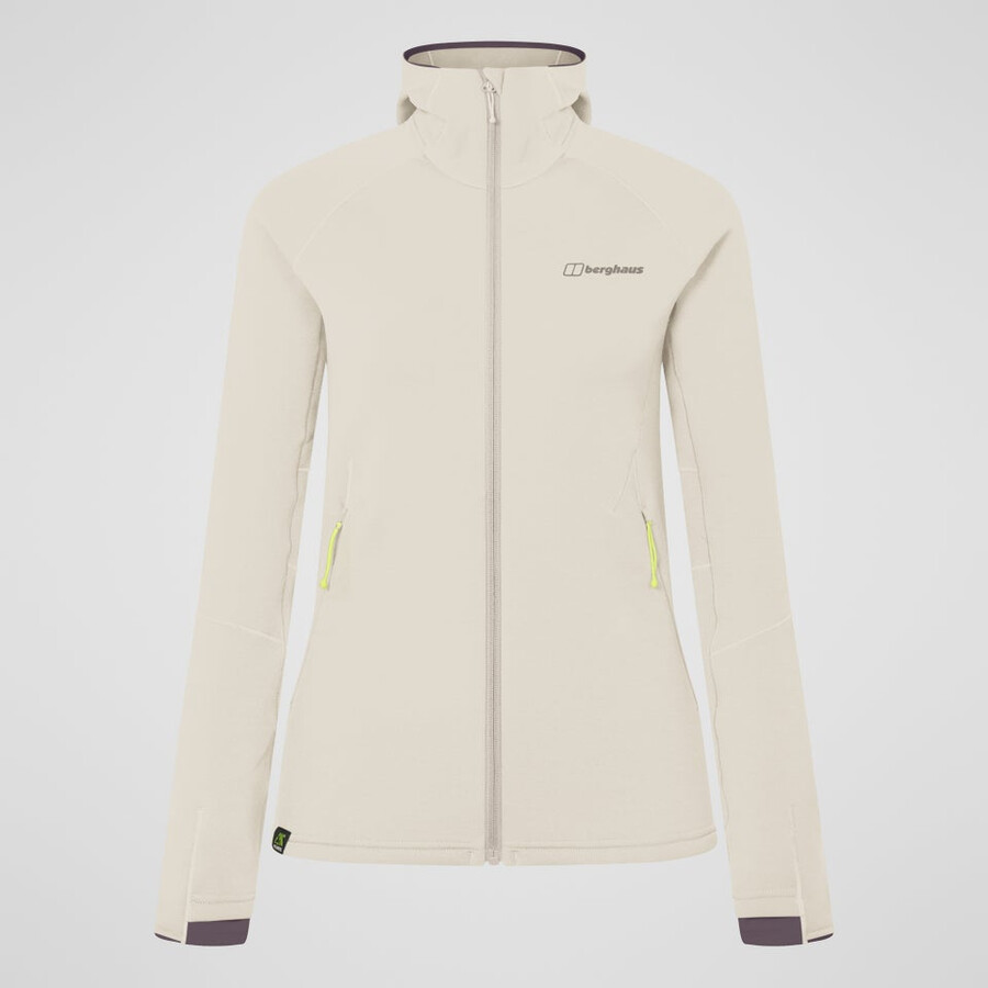 women s kinetic powerstretch hoody - grey berghaus