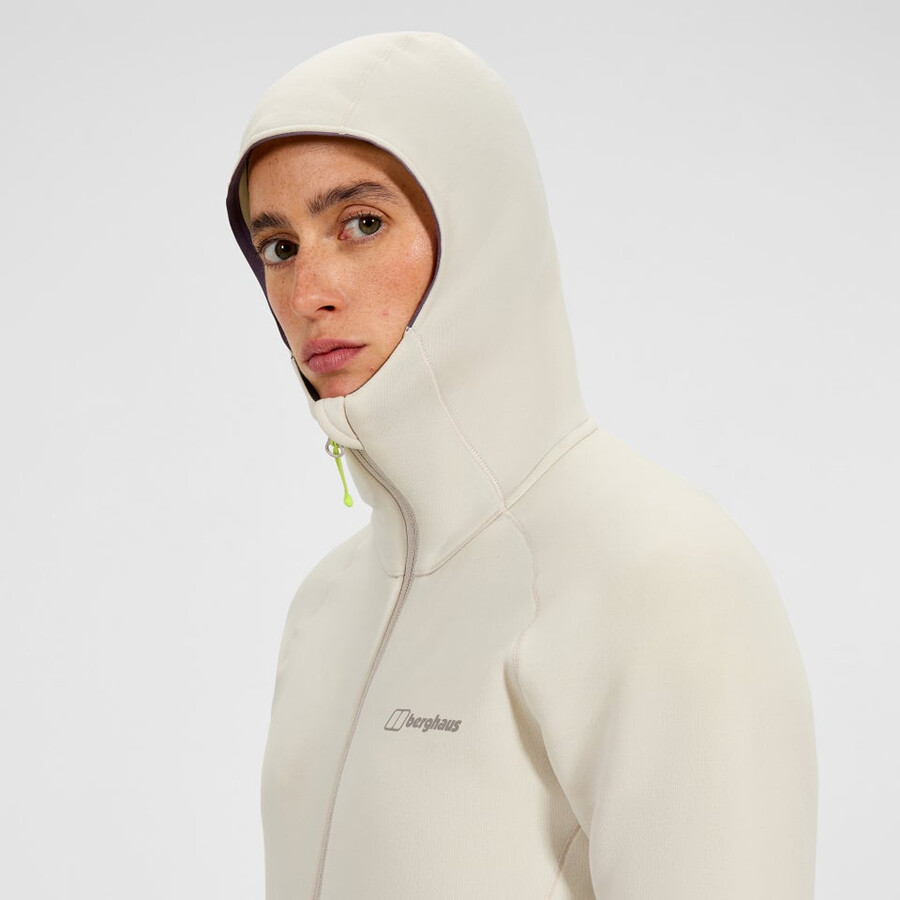 women s kinetic powerstretch hoody - grey berghaus