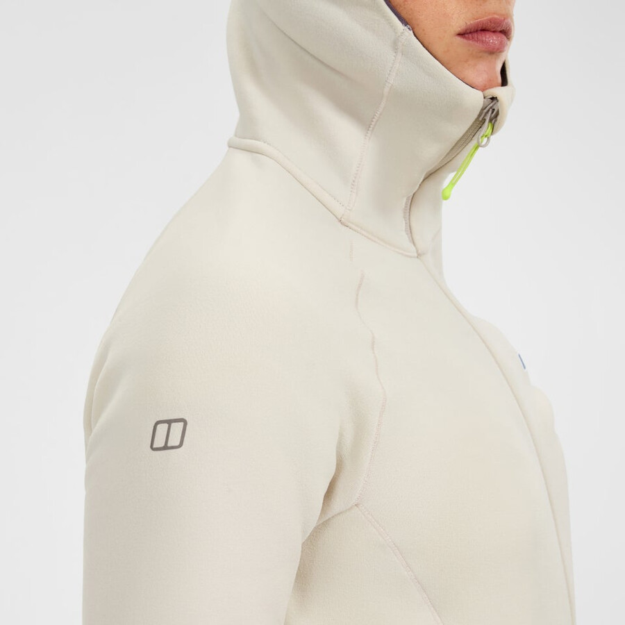 women s kinetic powerstretch hoody - grey berghaus
