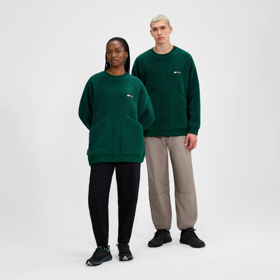 unisex-vulkanismus-pullover - grün berghaus