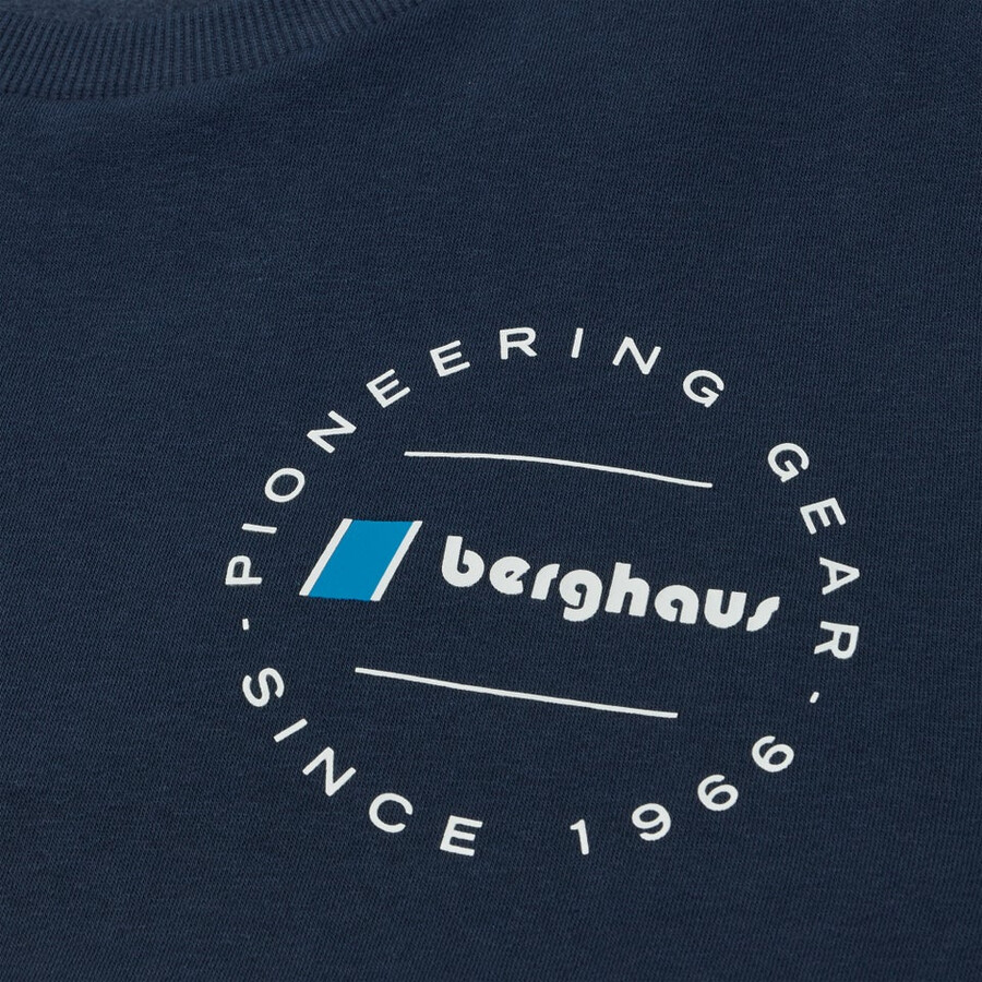 unisex pioneer circular logo sweatshirt - blau berghaus