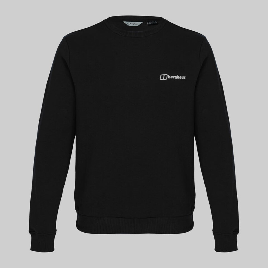 unisex wanderer storyboard-sweatshirt - jet schwarz berghaus