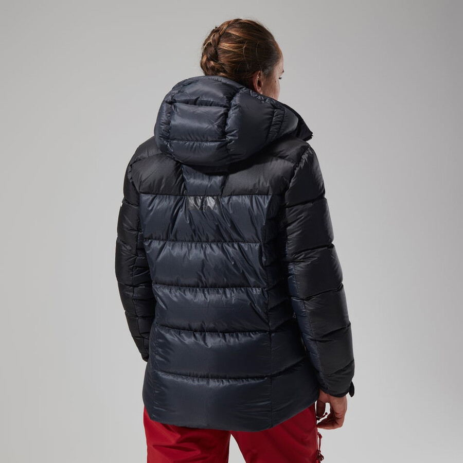 women s mtn arete ultra-down-hoody - schwarz berghaus