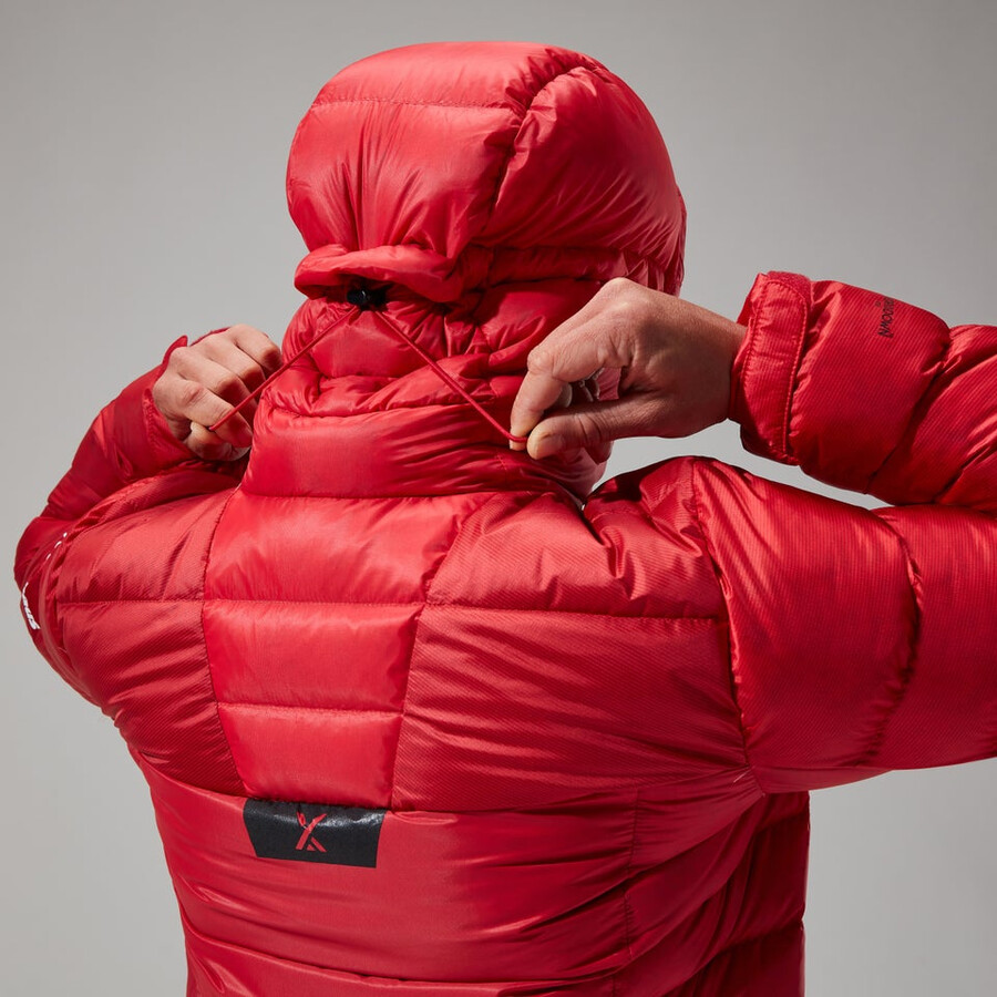 women s mtn arete ultra-down hoody - rot berghaus
