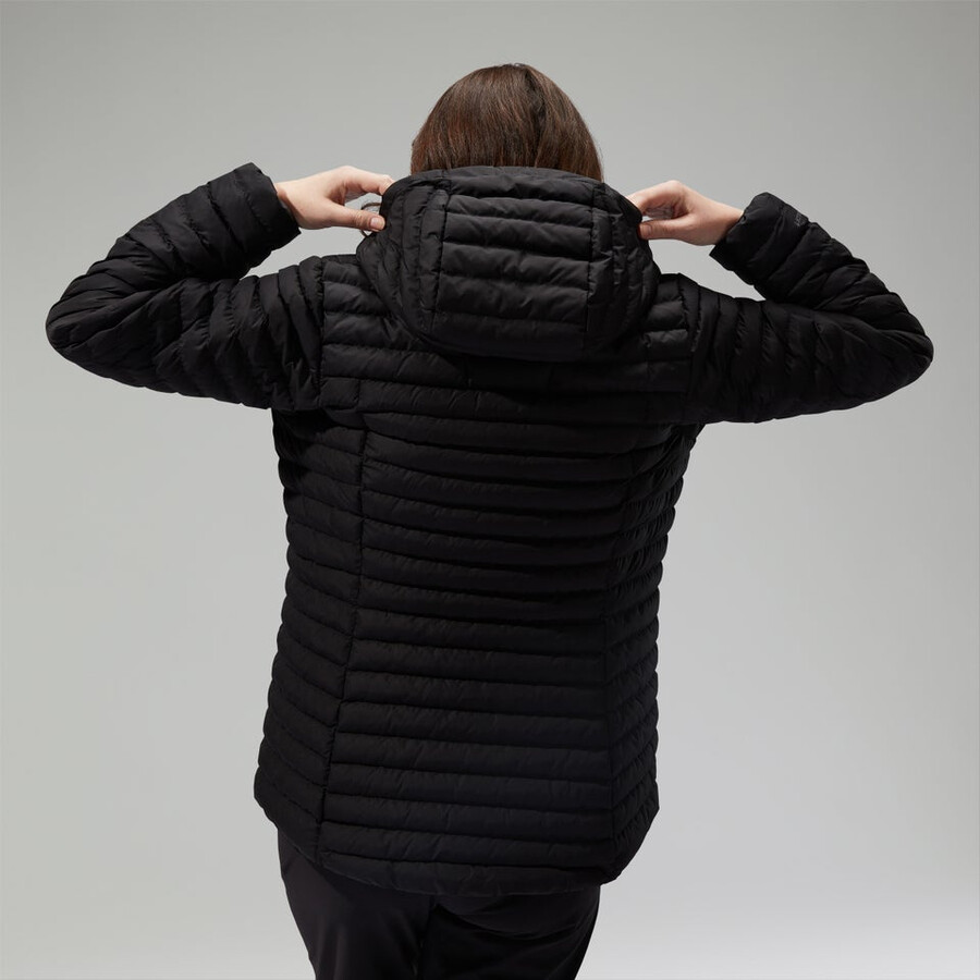 women s nula kapuzen mutterschaft-2in1-jacke - schwarz berghaus