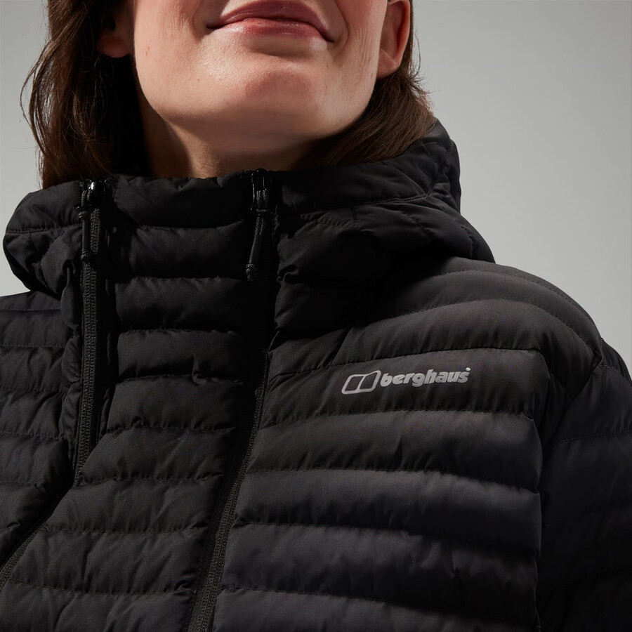 women s nula kapuzen mutterschaft-2in1-jacke - schwarz berghaus