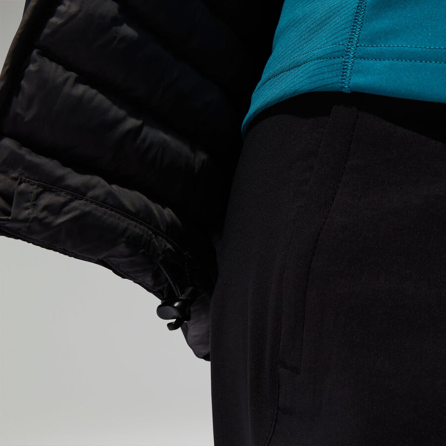 women s nula kapuzen mutterschaft-2in1-jacke - schwarz berghaus