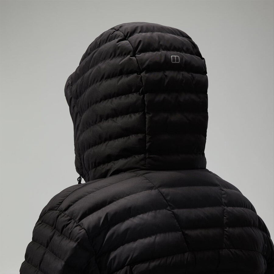 women s nula kapuzen mutterschaft-2in1-jacke - schwarz berghaus