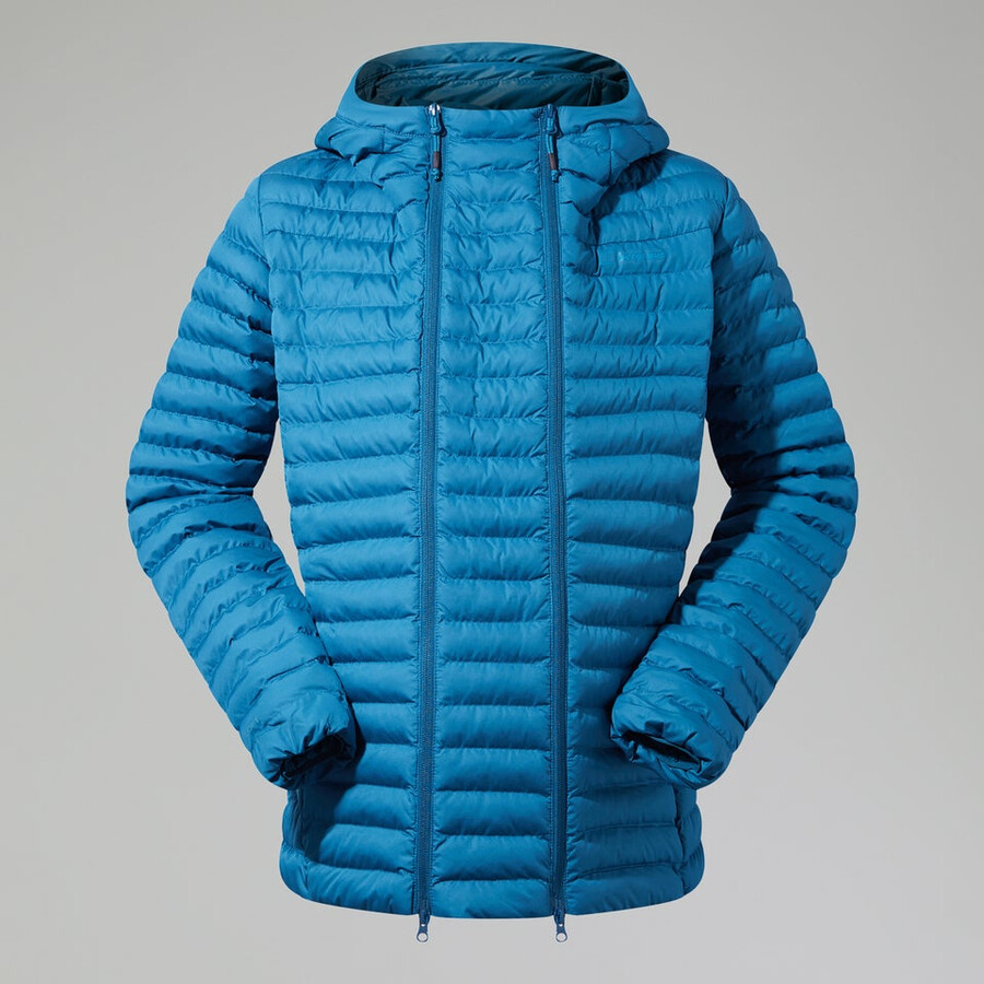 women s nula kapuzen mutterschaft-2in1-jacke - türkis berghaus