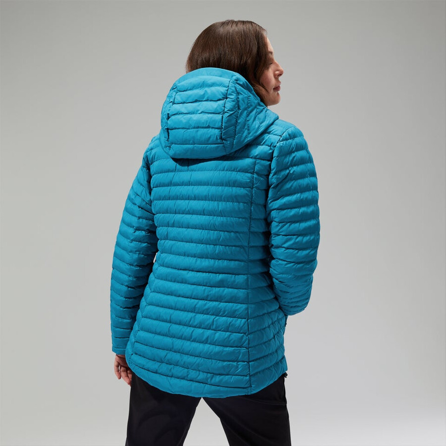 women s nula kapuzen mutterschaft-2in1-jacke - türkis berghaus