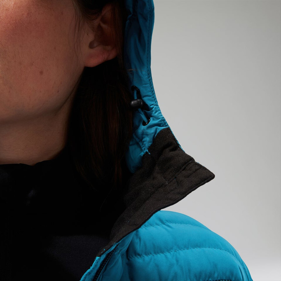 women s nula kapuzen mutterschaft-2in1-jacke - türkis berghaus