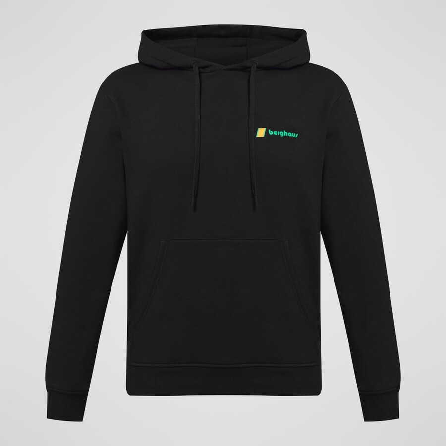unisex dreamscape kapuzenpullover - jet black die berghaus