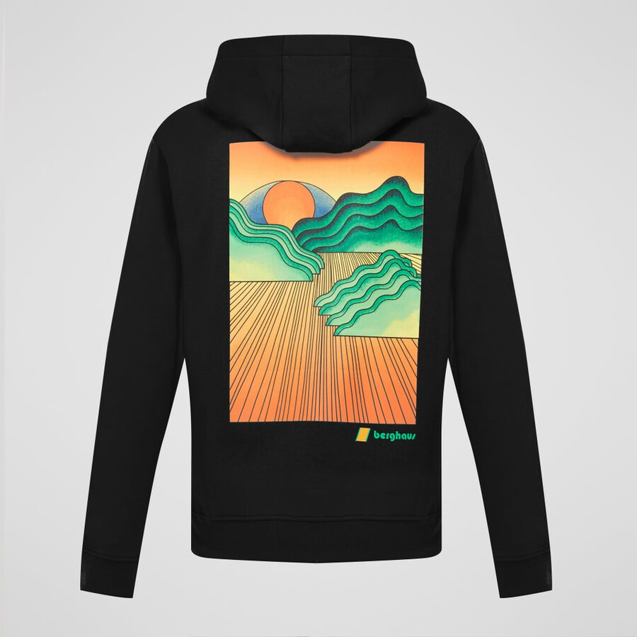 unisex dreamscape kapuzenpullover - jet black die berghaus