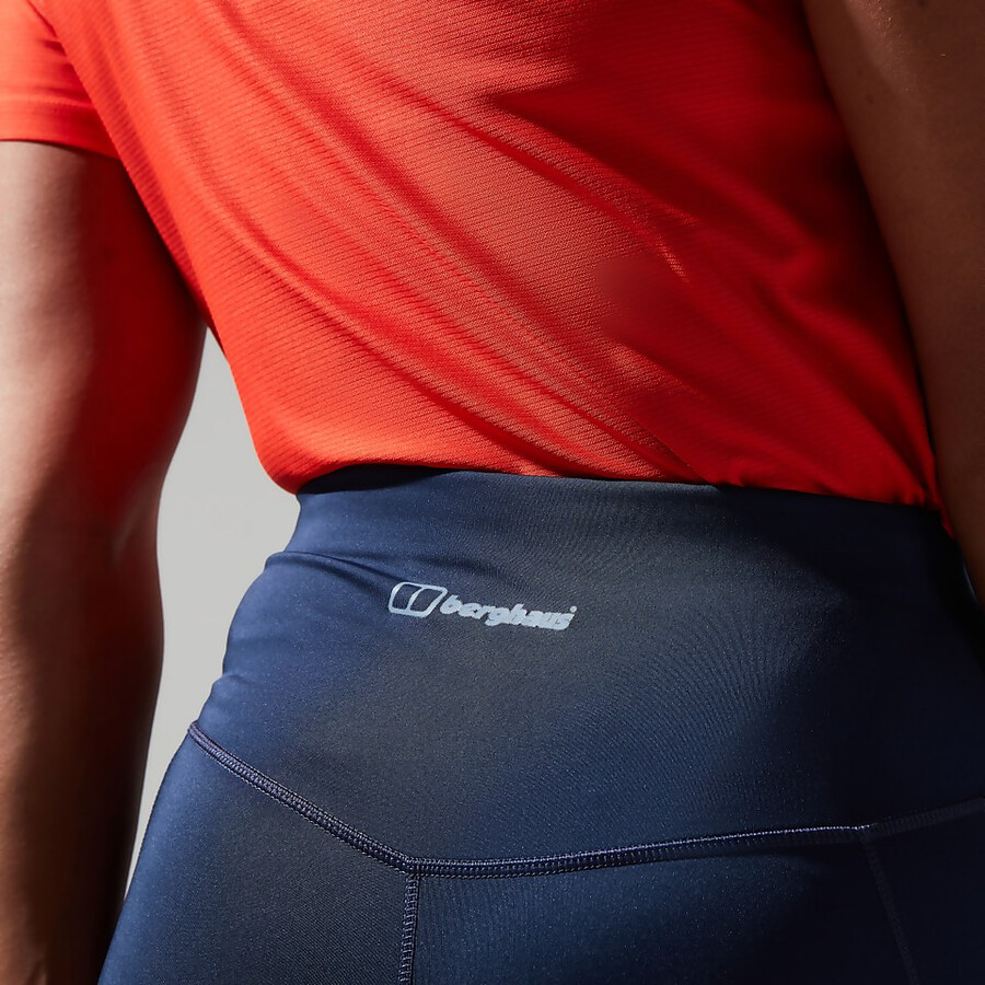 frauen lelyur trekking-tights - dark blueblack die berghaus