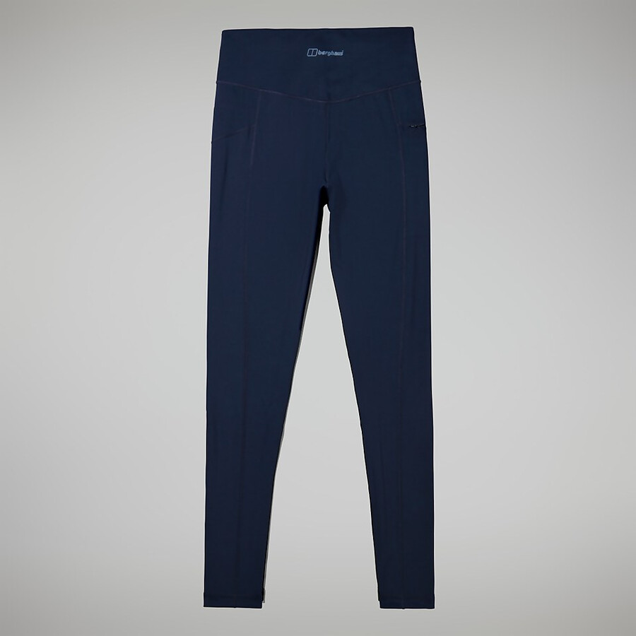 frauen lelyur trekking-tights - dark blueblack die berghaus