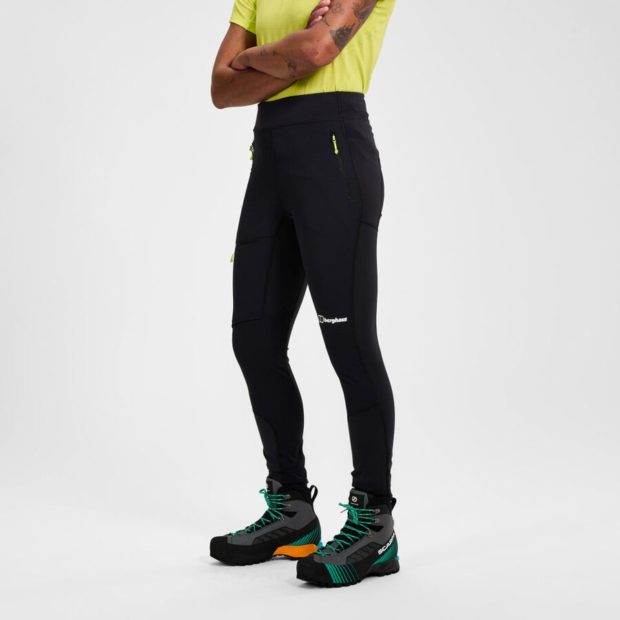 women s mtn guide alpine legging - black die berghaus