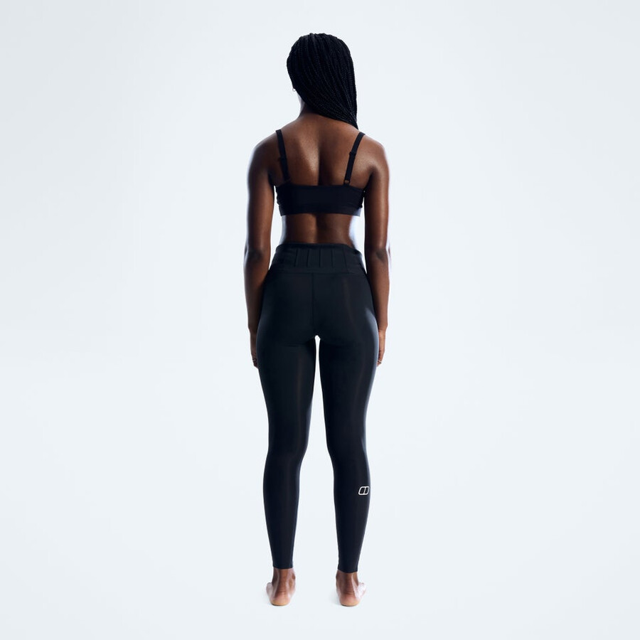 frauen farren leggings - jet black die berghaus