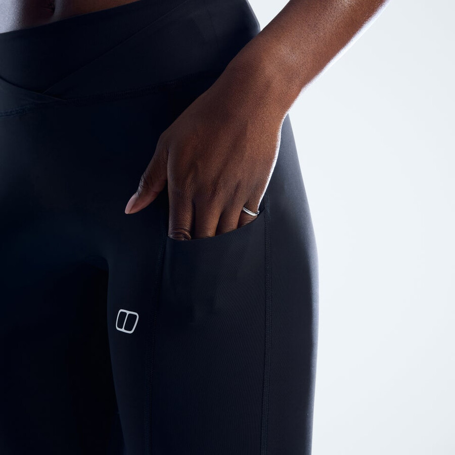 frauen farren leggings - jet black die berghaus