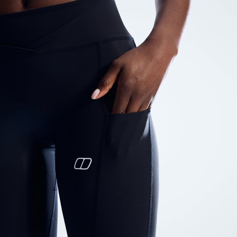 frauen farren leggings - jet black die berghaus
