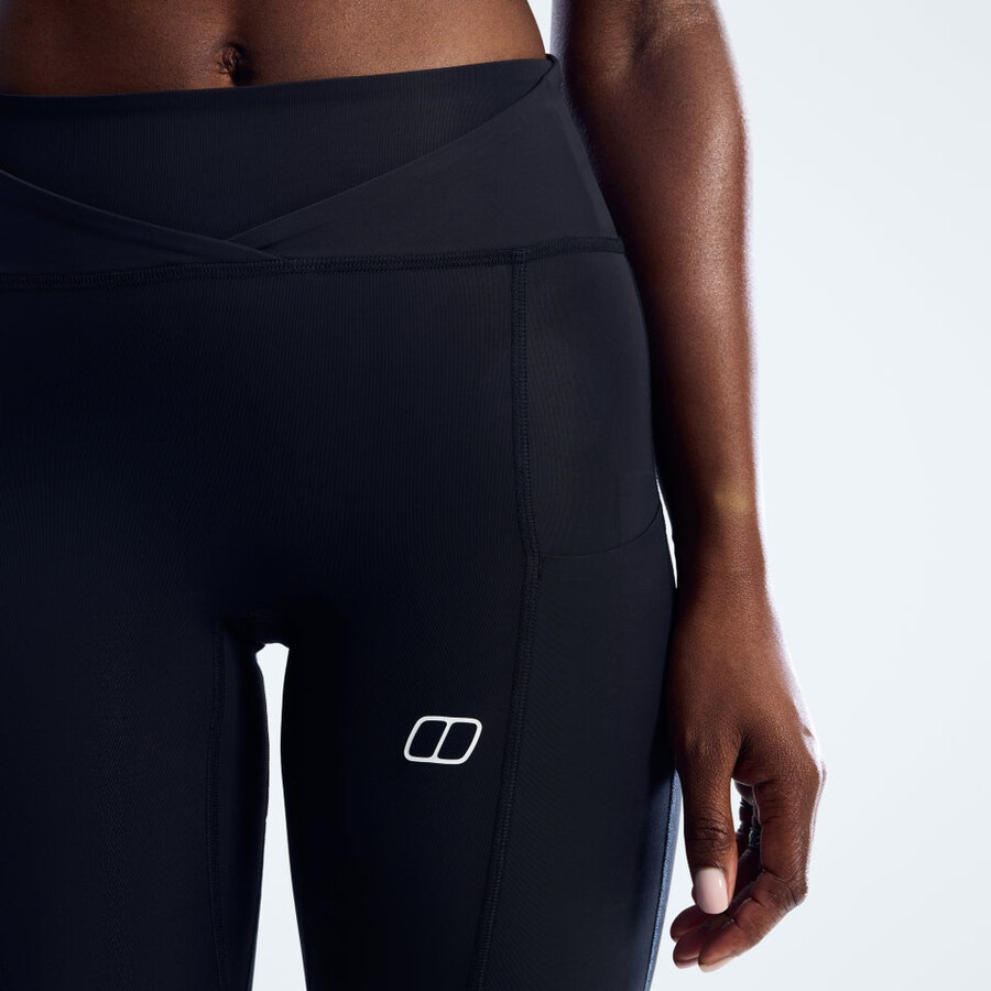 frauen farren leggings - jet black die berghaus