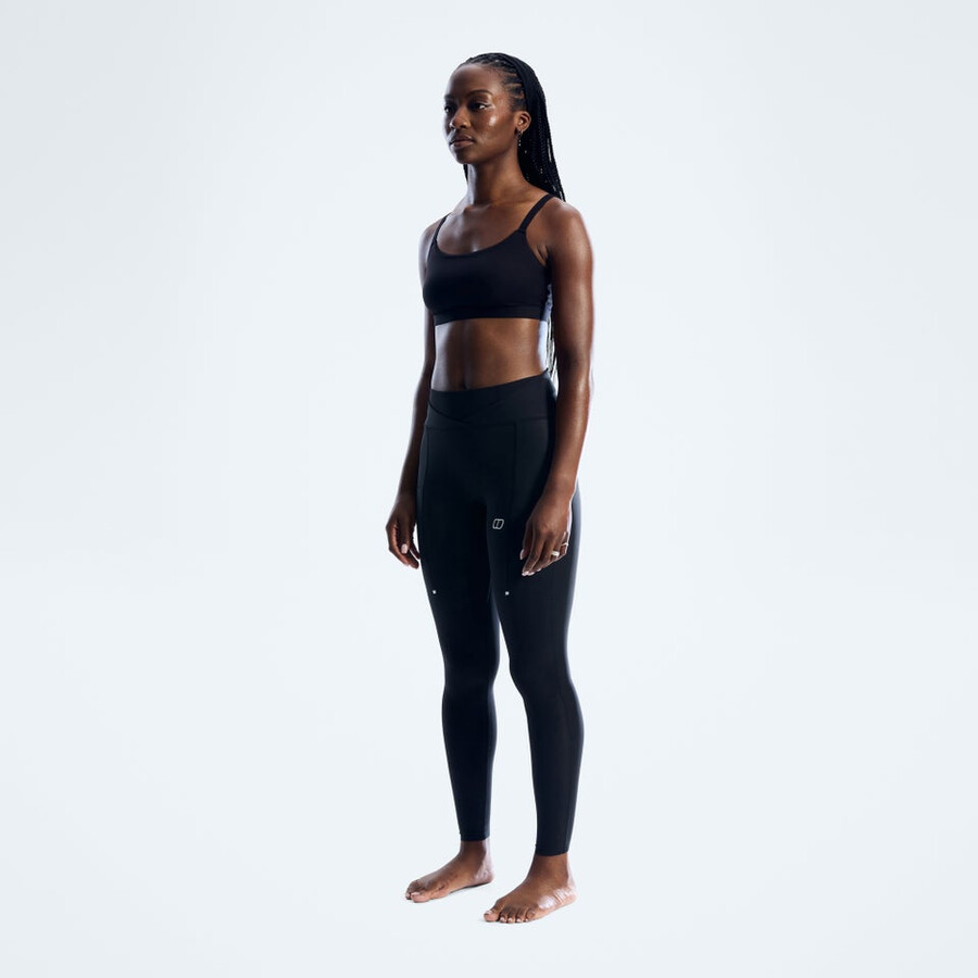 frauen farren leggings - jet black die berghaus