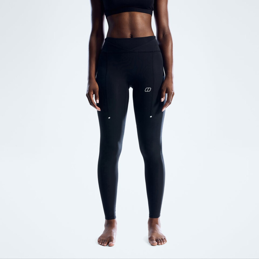 frauen farren leggings - jet black die berghaus