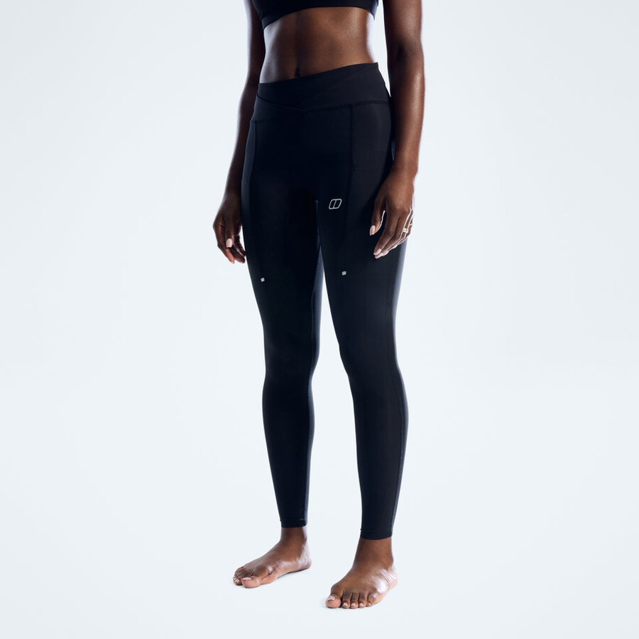 frauen farren leggings - jet black die berghaus