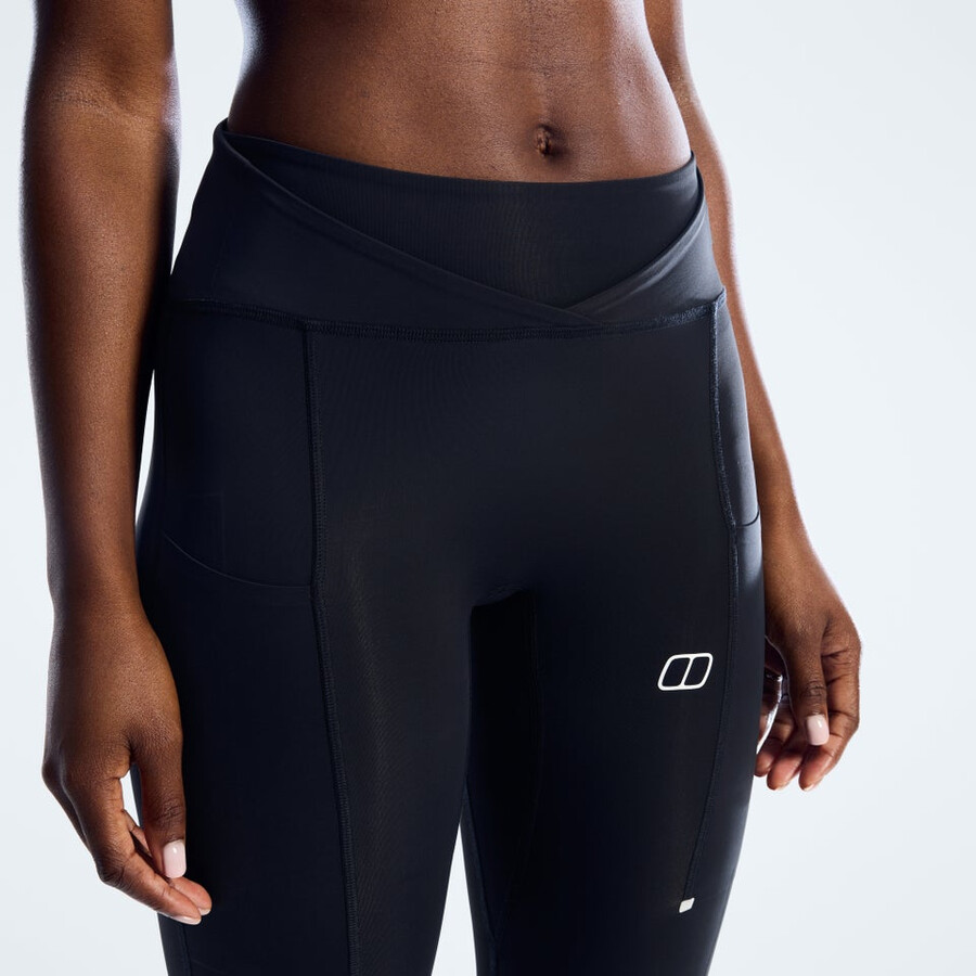 frauen farren leggings - jet black die berghaus