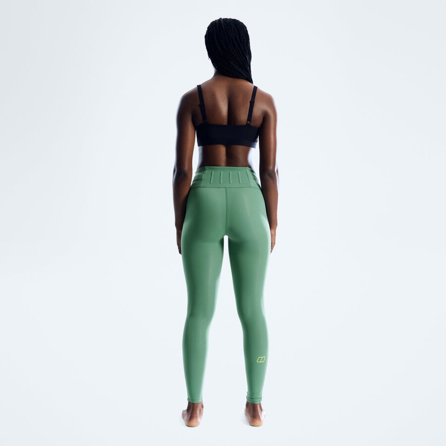 frauen farren leggings - green berghaus
