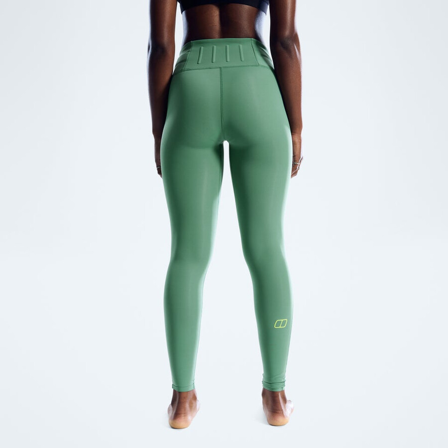 frauen farren leggings - green berghaus