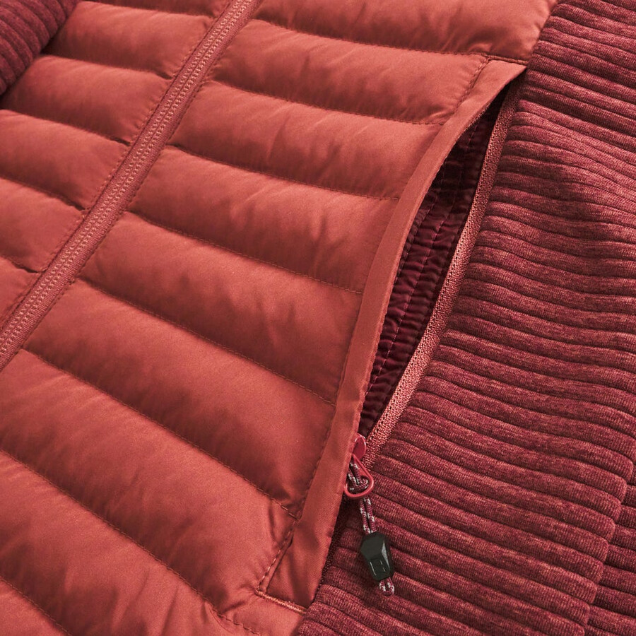 damen nula hybrid synthetic insulated jacket - red berghaus