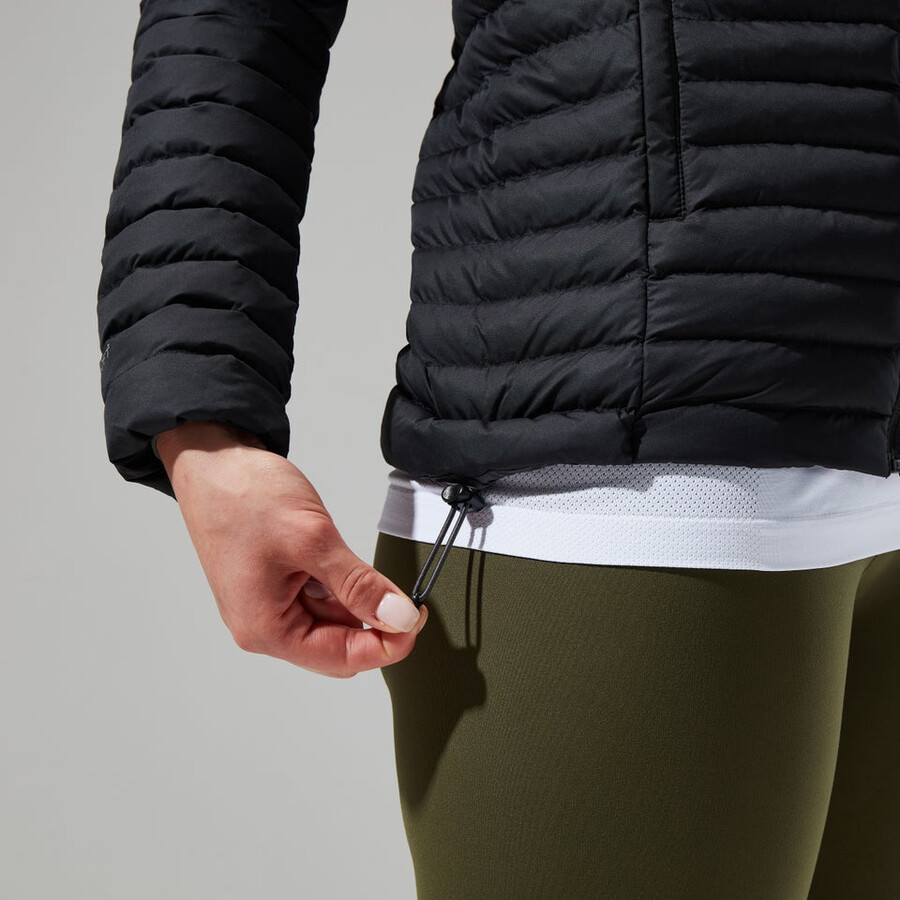 damen nula micro jacke - black die berghaus