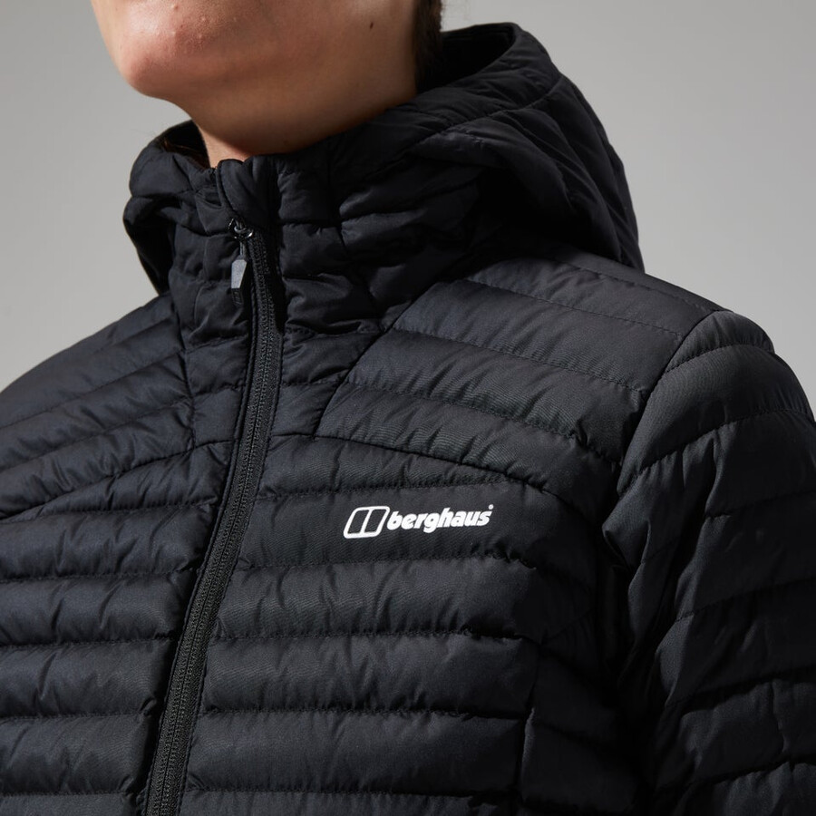 damen nula micro jacke - black die berghaus