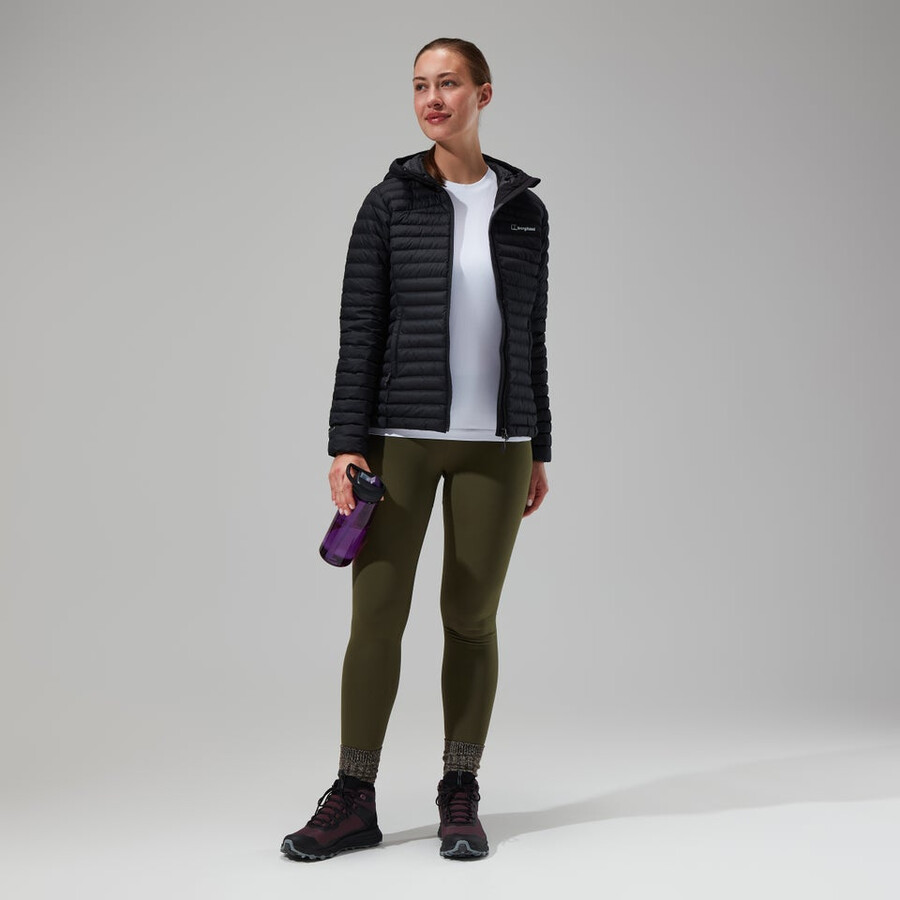 damen nula micro jacke - black die berghaus