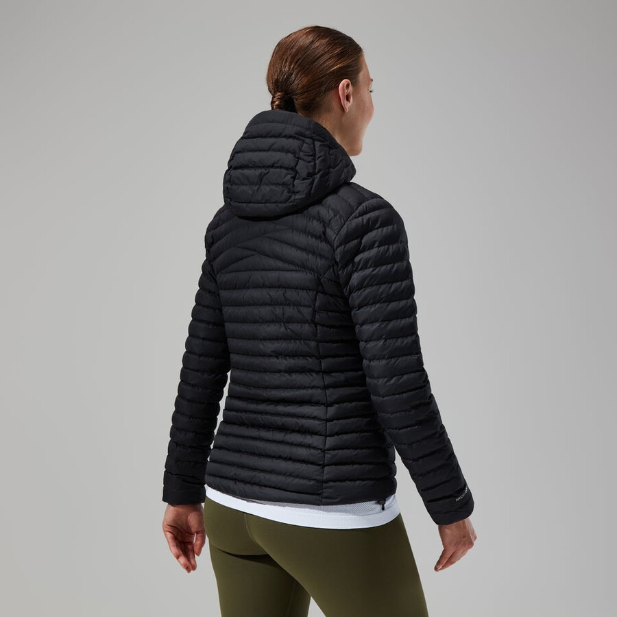 damen nula micro jacke - black die berghaus