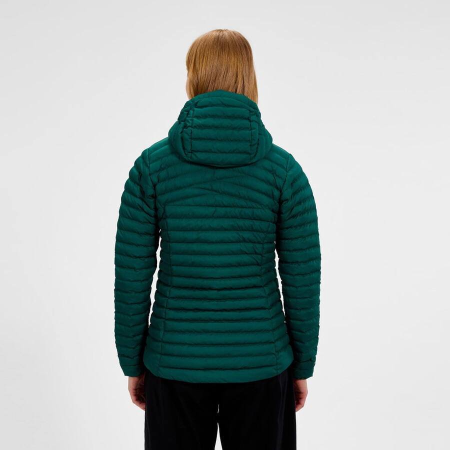 damen nula micro synthetisch isolierte jacke - grün berghaus