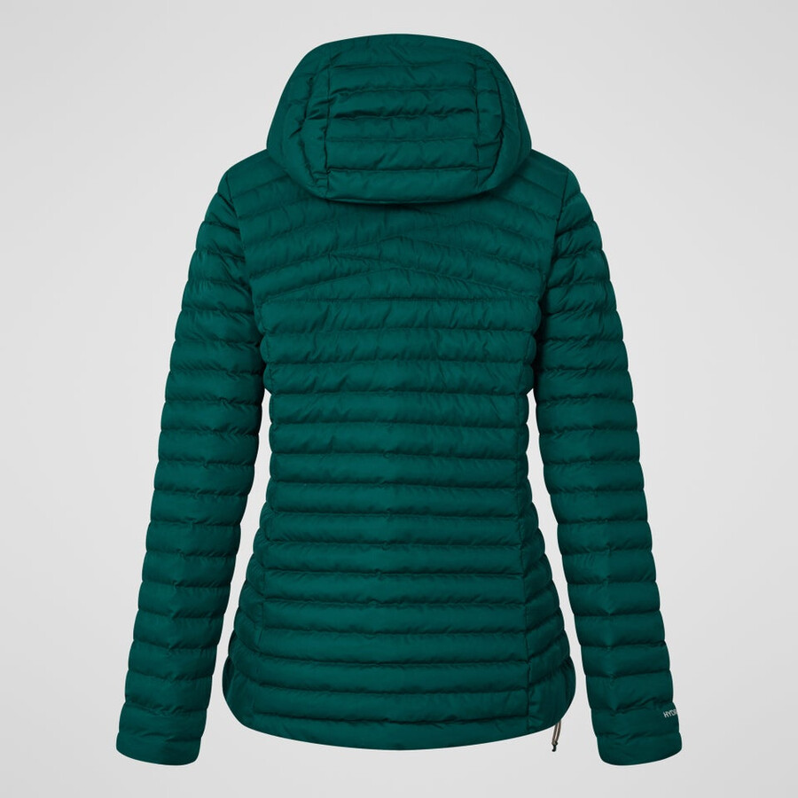 damen nula micro synthetisch isolierte jacke - grün berghaus