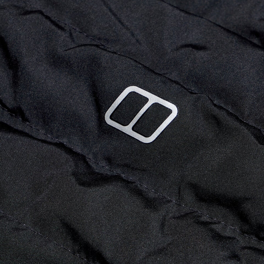damen nula micro jacke lang schwarz berghaus