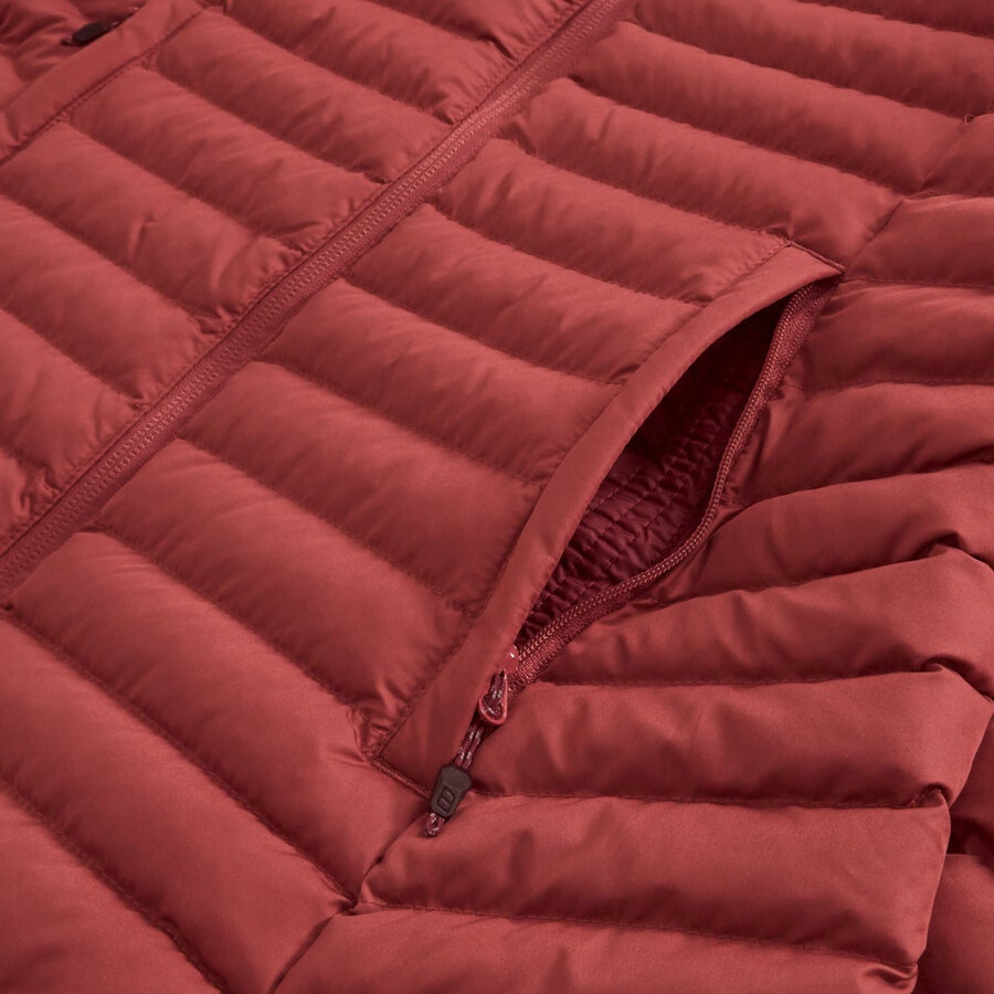 damen nula micro synthetische lange isolierte jacke - rot berghaus