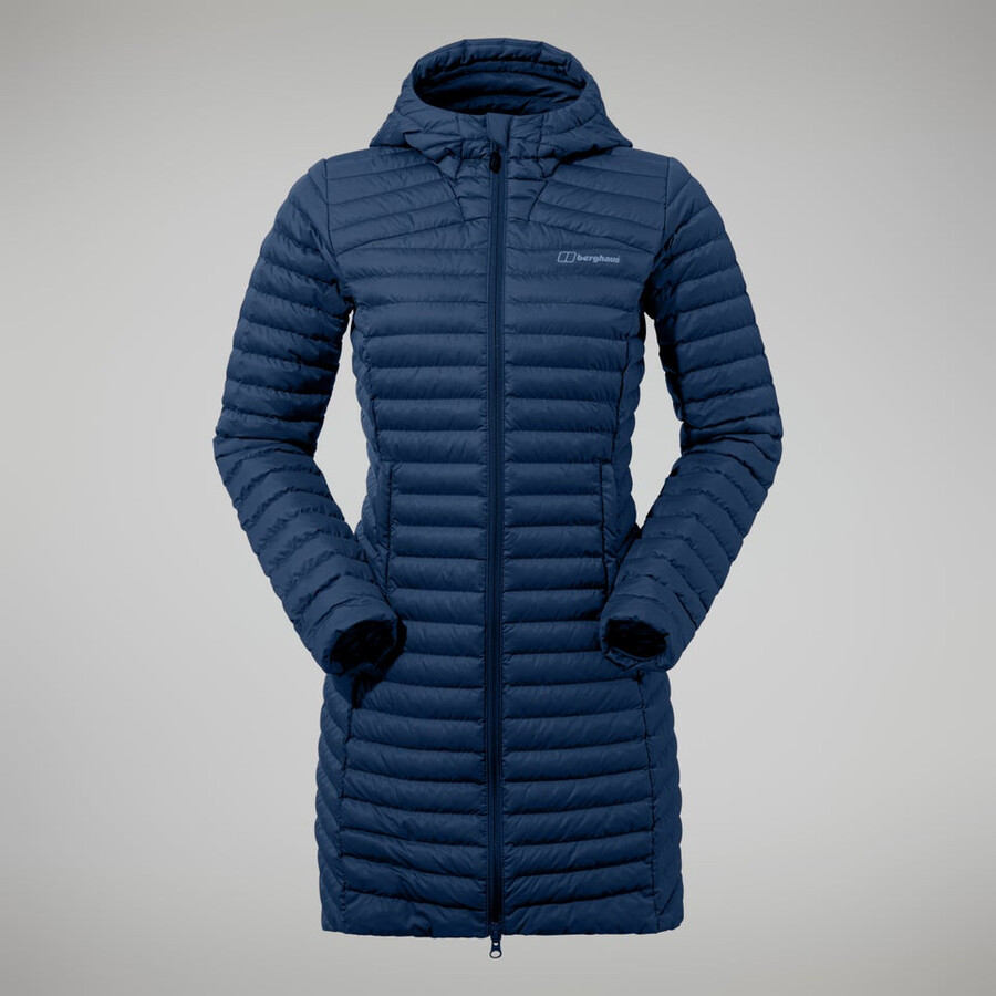 damen nula micro jacke langer - dark blue berghaus