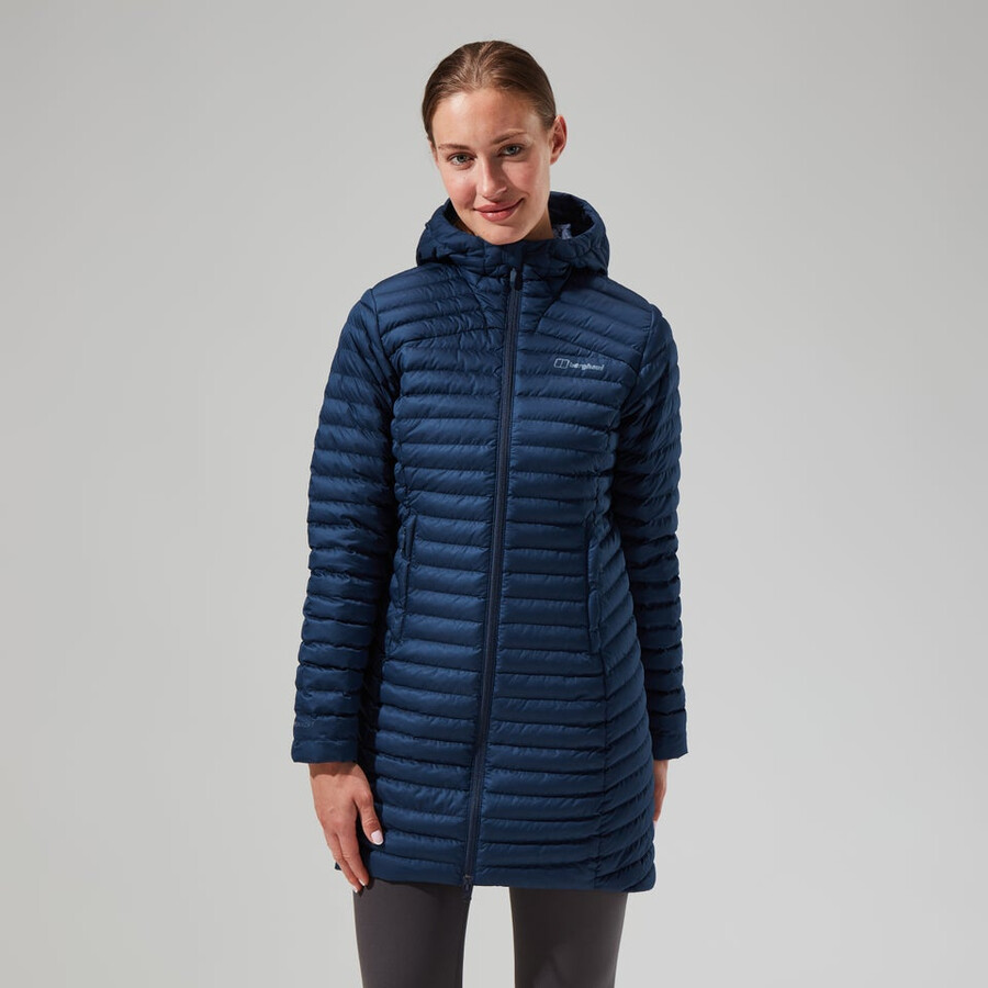 damen nula micro jacke langer - dark blue berghaus