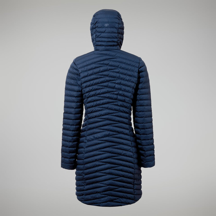 damen nula micro jacke langer - dark blue berghaus