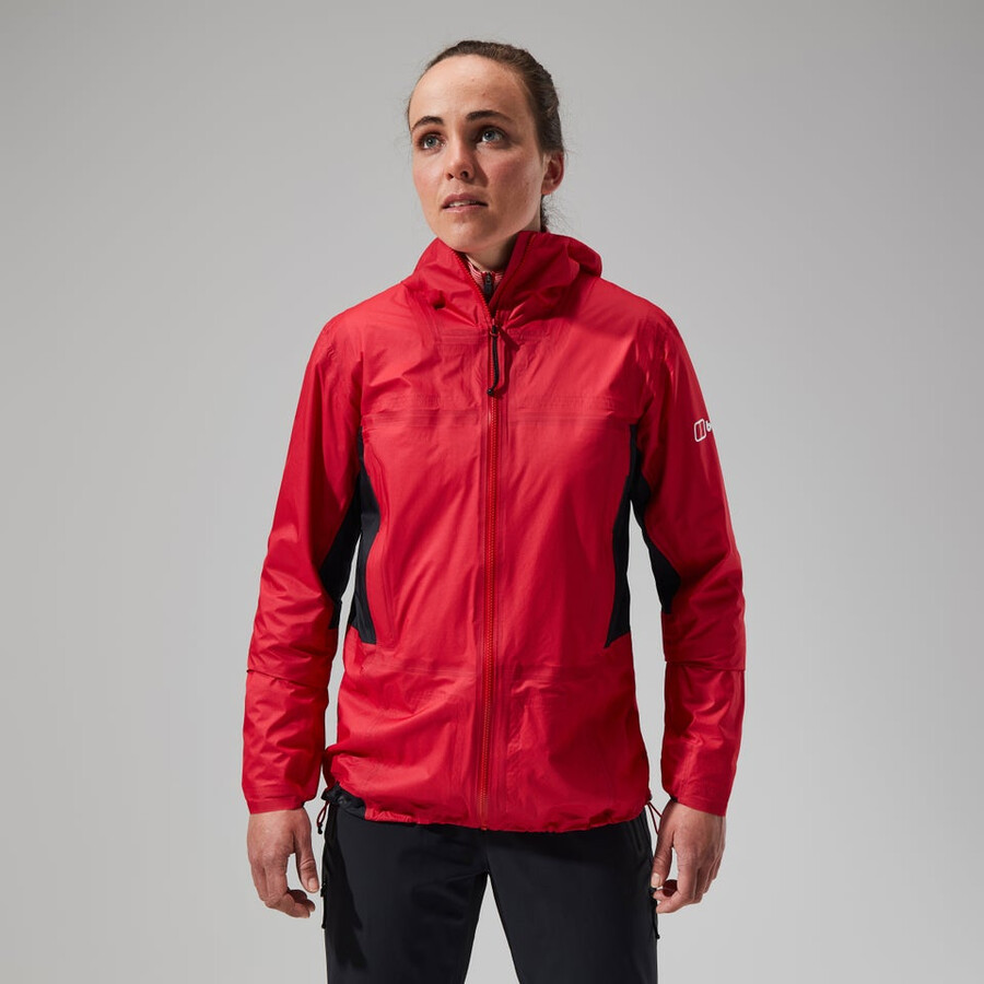 women s mtn guide hyper-alpha-jacke - rotschwarz berghaus
