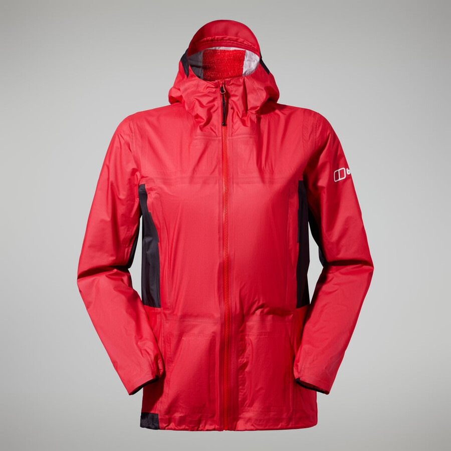 women s mtn guide hyper-alpha-jacke - rotschwarz berghaus